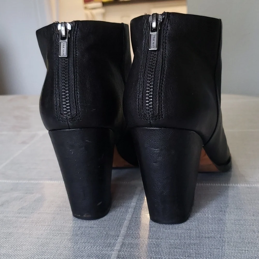 COLE Haan Ankle Booties, Color Black, Size 9